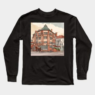 Norrbotten city drawing Long Sleeve T-Shirt